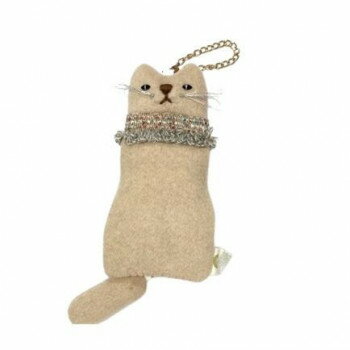 gnocco(ニョッコ) エコバッグマスコットポーチ アイボリー 猫 EB21-CT-1IV