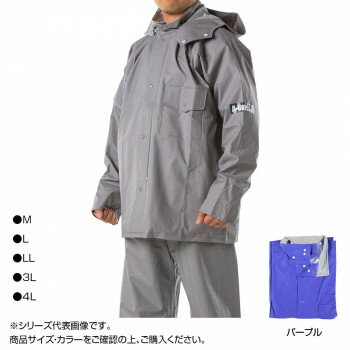 【代引き・同梱不可】 コヤナギ レインウェア エースガッツ ジャケット AG-35J パープル　M