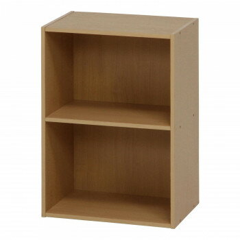 不二貿易　（C/D:96612） カラーボックス 可動棚2段 NA