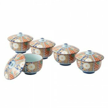 西海陶器 金彩古伊万里 蓋付汲出揃 31055