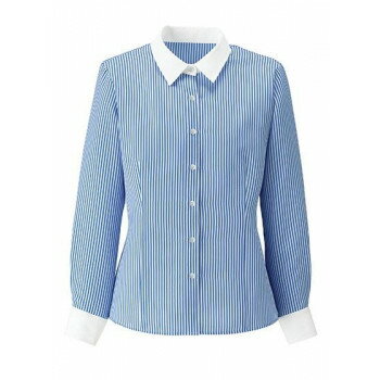 ボンマックス RB4161 長袖ブラウス ブルー (7) サイズ:9G BONOFFICE