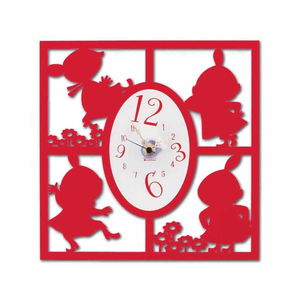 MOOMIN シルエット時計 リトルミイ たくさん KC-5017