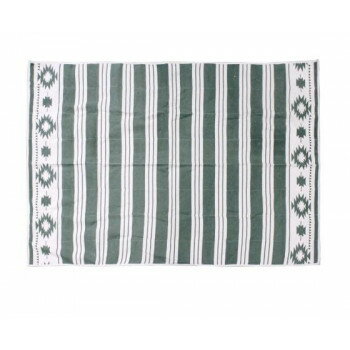 コットン ピクニックシート ボーダー カーキ SE053448