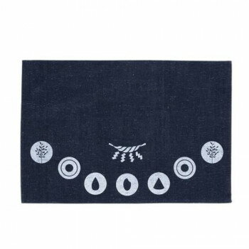 神棚の里　お祀りマット　無地紬　紺