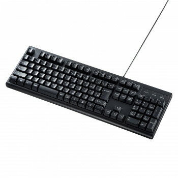 サンワサプライ 日本語109キーボード 抗菌防水防塵タイプ SKB-BS6BK サンワサプライ 日本語109キーボード 抗菌防水防塵タイプ SKB-BS6BK