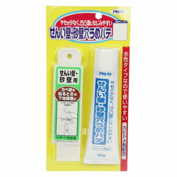 アサヒペン　せんい壁砂壁穴うめパテ　80g　735