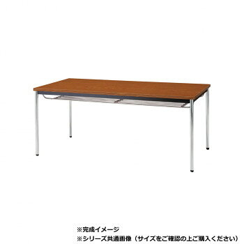 【代引き・同梱不可】 藤沢工業(TOKIO) ミーティングテーブル TDW-1860TM チーク