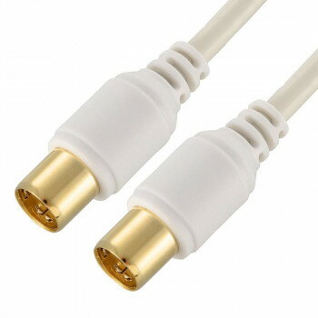 OHM TV接続ケーブル 4K8K 2C I-I型 1m ANT-C1S2SS-W