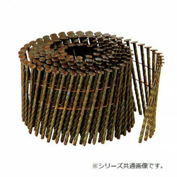 【代引き・同梱不可】 (W)ワイヤー スクリュー釘 ノミ先 2.5×65mm 300本×10巻 WNS2565