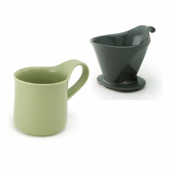 ZERO JAPAN(ゼロジャパン) ドリッパー＆カフェマグセット ドリッパートレイ付 DMZ-16 SGY/AR