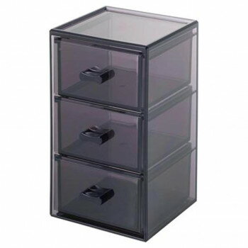 佐藤金属興業 SALUS ファセタ 3段ボックス　スモーク