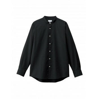 ボンマックス FB4567U バンドカラー長袖シャツ ブラック (16) サイズ:3L FACEMIX ボンマックス FB4567U バンドカラー長袖シャツ ブラック (16) サイズ:3L FACEMIX