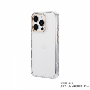 iPhone16 Pro mycam カメラ保護・耐衝撃ハイブリッドケース シャンパンゴールド LN-IP24MCGD iPhone16 Pro mycam カメラ保護・耐衝撃ハイブリッドケース シャンパンゴールド LN-IP24MCGD