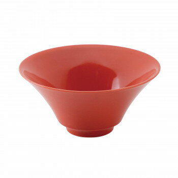 光洋陶器 花伝 白翔 19cm深口ラーメン丼 赤 C-950cc 50140024