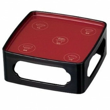 仏膳 お椀並べ方印刷付 5.5寸 黒(内朱) 4306550400011