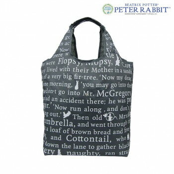 優美社　0627-00　（ピーターラビット(TM)） コンパクトショッピングバッグ(M) グレー(4)