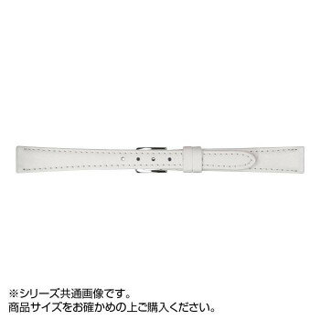MIMOSA(ミモザ) 時計バンド Eカーフ 8mm ホワイト (美錠:銀) CE-WH8