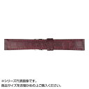 MIMOSA(ミモザ) 時計バンド P型押ワニ 16mm ワイン (美錠:銀) CP-W16(2)