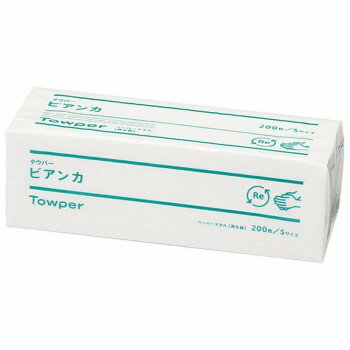 ペーパータオル タウパービアンカS 200枚×35入り 77259