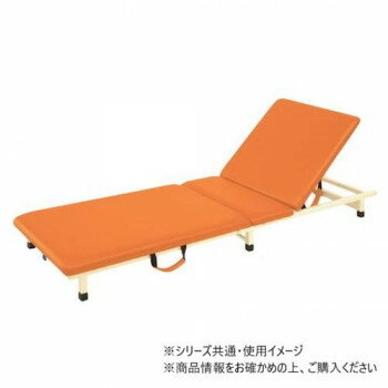 【代引き・同梱不可】 高田ベッド製作所 背上式付添ポータブル (折りたたみ式簡易ベッド) 幅60×奥行180..