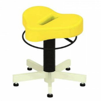 【代引き・同梱不可】 高田ベッド製作所 プロスツール(アジャスター付き) イエロー TB-904-02