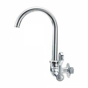 三栄 SANEI 厨房用横形ツル首自在水栓 共用形 A2316-13