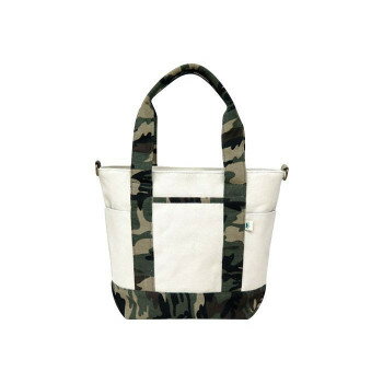 カラーキャンバス2WAYトート Sサイズ SFA-0117S アイボリー/カモフラージュ