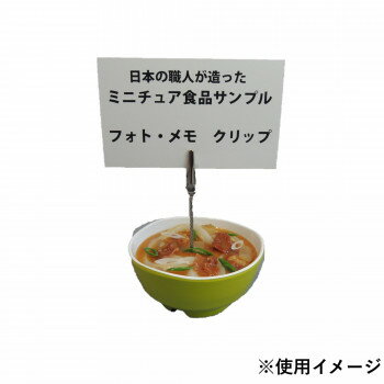 日本職人が作る 食品サンプル メモ・フォトクリップ ミニカレーうどん IP-560