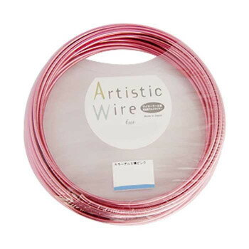 Artistic Wire(アーティスティックワイヤー)　カラーアルミ線　ピンク　3.0mm×10m