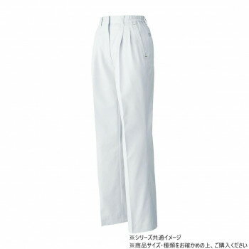 桑和 6110 レディースツータックスラックス 3Lサイズ シルバーグレー(22)