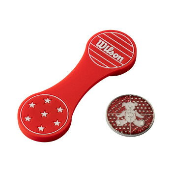 ウイルソン　ベアシリコンクリップマーカー　レッド