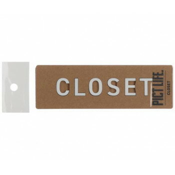 ハイロジック　24797　表札　プレート　PICT LIFE. CLOSET 白 1枚入