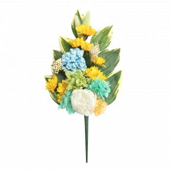お供え用 四季仏花 プリザーブドフラワー 葉月(ハヅキ) ヒマワリ L C37508L