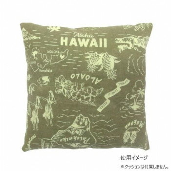 ウィンテージアロハ クッションカバー オリーブ IN056098 ウィンテージアロハ クッションカバー オリーブ IN056098