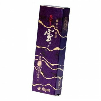 清らかな花々の香りが広がる、煙が少ないタイプのお線香です。「不滅の炎」「太陽の石」に例えられる宝石ルビーのように、上品で華やかなフローラルブーケの香りです。サイズ線香長さ:約13.5cm個装サイズ：18×4×4cm重量個装重量：45g素材・材質椰子殻炭、椨皮粉、白檀、香料類、天然消臭剤仕様内容量:30g燃焼時間:約25分生産国日本※複数個ご購入の場合、別途送料が発生する場合がございます。※ラッピング・のし未対応です※送り先が北海道・沖縄・離島への配送は、追加送料をご請求となる可能性がございます。　その場合は当店にて注文確認後、別途追加送料のご連絡をさせていただきます。※在庫切れの場合、ご注文をキャンセルとさせて頂く場合がございます。　予めご了承ください。fk094igrjs