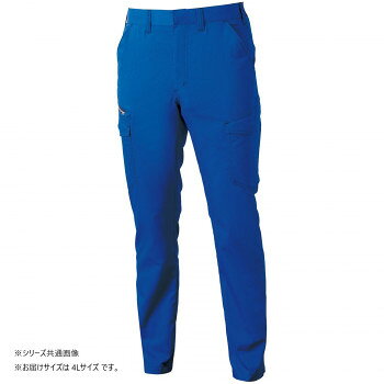 伸縮性抜群のストレッチ素材で動きやすい。シワになりにくく、簡単なアイロンがけ、もしくはノーアイロンでOK。生地裏側の肌離れが良く、ベタつきにくいのも特徴。野帳が入る大きさのポケットが付いています。・JIS T8118規格適合の制電性商品・制電性素材で不快な静電気からしっかりガード・地球環境に配慮したサスティナブル素材を使用【JIS T8118適合商品について】※可燃物質のような危険物が存在する場所では、着脱しないでください。※大きな損傷を受けるような洗濯は避けてください。※JIS T8103(静電気帯電防止用安全作業靴)に定める安全靴を併用してください。サイズ4L:ウエスト100〜110×股下78×わたり巾39.5cm個装サイズ：39×30×10cm重量個装重量：600g素材・材質本体:綿20%、ポリエステル80%前カン、フロントファスナー:金属ファスナー、ドットボタン(隠し):樹脂生産国ミャンマー※複数個ご購入の場合、別途送料が発生する場合がございます。※ラッピング・のし未対応です※送り先が北海道・沖縄・離島への配送は、追加送料をご請求となる可能性がございます。　その場合は当店にて注文確認後、別途追加送料のご連絡をさせていただきます。※在庫切れの場合、ご注文をキャンセルとさせて頂く場合がございます。　予めご了承ください。fk094igrjs