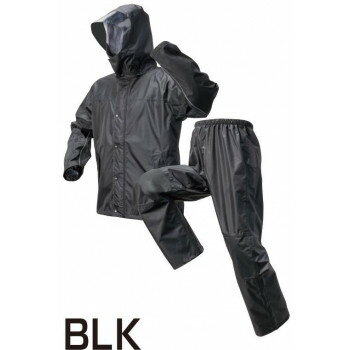喜多 レッヂレイン　ストレッチ透湿合羽 5L ブラック No2920