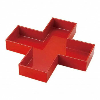 207×207十字箱　赤　41320460