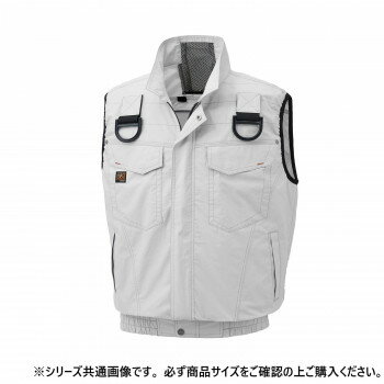 サンエス フルハーネス用ベスト 6:シルバー 4L KF91490G