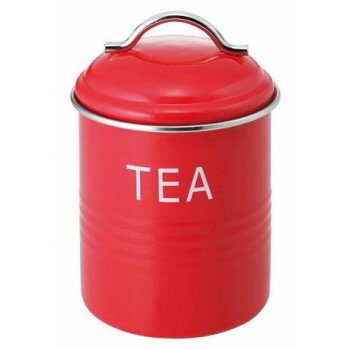 佐藤金属興業　SALUS　保存容器　バーネット　キャニスター　赤　TEA