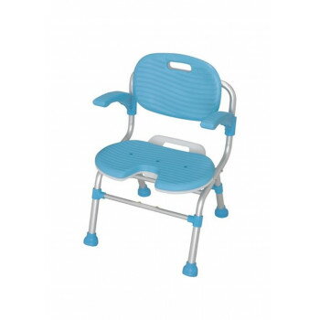 幸和製作所 テイコブU型シャワーチェア ブルー 530370 SCU01-BL