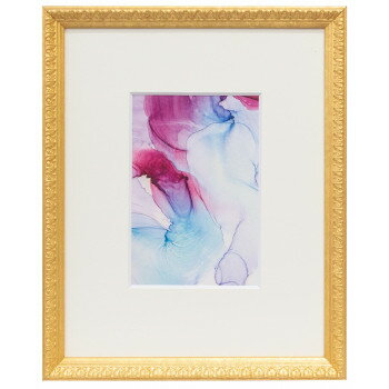 ラーソン・ジュール ハガキサイズ用マット付き額縁 シャルム 金 ACMT-DB55101