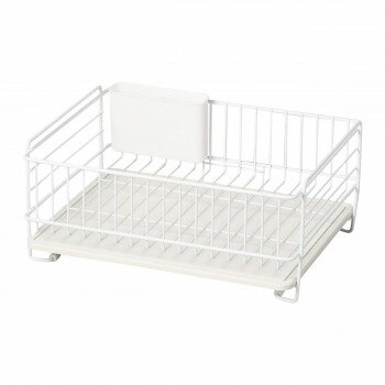 【同梱不可】 パール金属 スキット 珪藻土トレー水切りバスケット ホワイト HB-4985