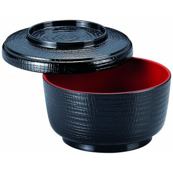 福井クラフト　耐熱ケヤキ割子(蓋親) 黒内朱塗セット 12033700