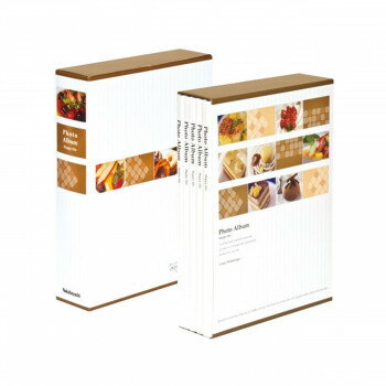 楽天あっとらいふナカバヤシ　5冊組ポケットアルバム270枚　スイーツ/ホワイト　5PL-270-32-W