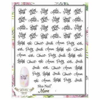 Sha-Nail More ̥ͥ ͥ륷 Caligraphy(Black) MCG-001