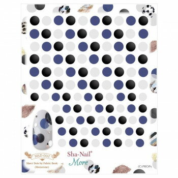 Sha-Nail More 写ネイル ネイルシール Sheer Dots by Fabric Book (Monotone) MSD-002 Sha-Nail More 写ネイル ネイルシール Sheer Dots by Fabric Book (Monotone) MSD-002