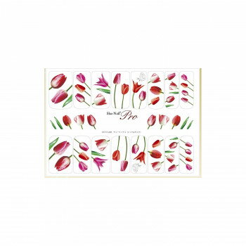 Sha-Nail Pro 写ネイル ネイルシール チューリップA レッド&ピンク TUA-002 Sha-Nail Pro 写ネイル ネイルシール チューリップA レッド&ピンク TUA-002