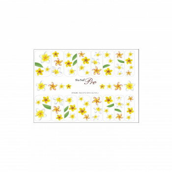 Sha-Nail Pro 写ネイル ネイルシール プルメリアA(ホワイト&イエロー) PLA-002 Sha-Nail Pro 写ネイル ネイルシール プルメリアA(ホワイト&イエロー) PLA-002
