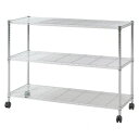 不二貿易 C/D:91784 メタルTVラック3段 MTV-3CR 91784